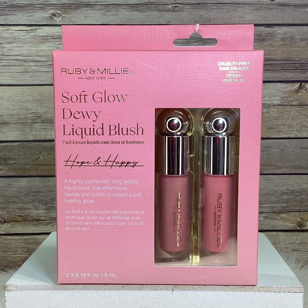 Ruby & Millie Soft Glow Dewy Liquid Blush Duo